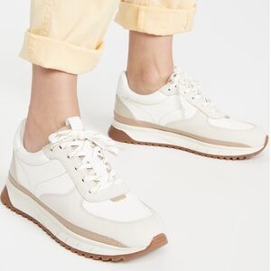 Madewell leather tennis shoes. Size 9. Neutral colors and can wear with anything